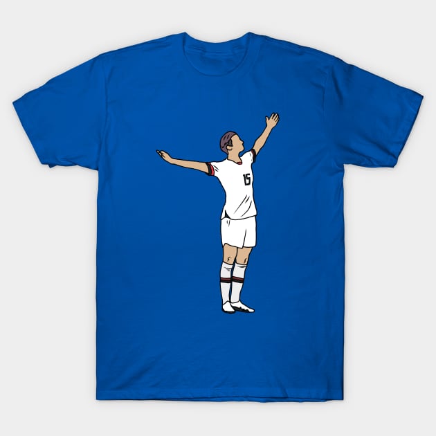 Megan Rapinoe Celebration T-Shirt by rattraptees